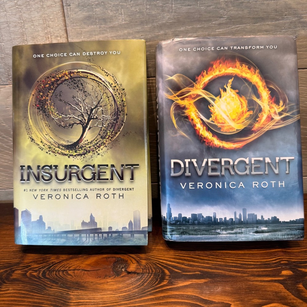 Divergent and Insurgent Hardcover Book Set by Veronica Roth YA Dystopian Series